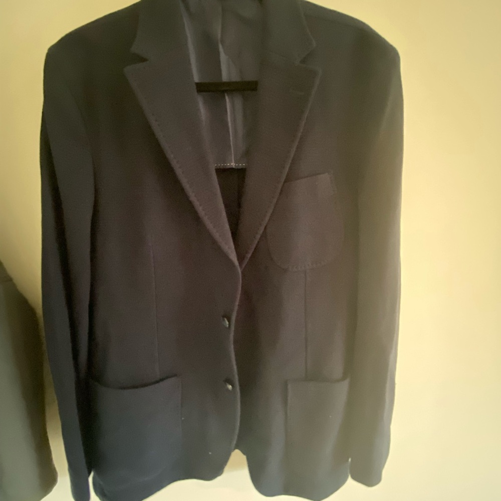 Massimo Dutti Men's navy blue Blazer